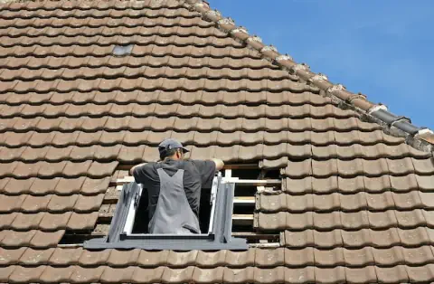 Pose de velux - Le Porge